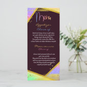 Moderne kleurrijke menukaart (Staand voorkant)