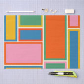 Moderne, kleurrijke minimalistische geometrische p tissuepapier (Craft)