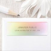 Moderne, kleurrijke minimalistische Sjabloon Etiket (Insitu)