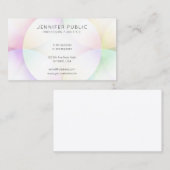 Moderne, kleurrijke minimalistische Sjabloon met e Visitekaartje (Voorkant / Achterkant)