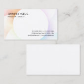 Moderne, kleurrijke minimalistische Sjabloon Profe Visitekaartje (Voorkant / Achterkant)