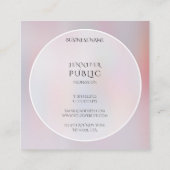 Moderne, kleurrijke, minimalistische Sjabloon Tren Vierkante Visitekaartje (Achterkant)