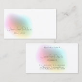 Moderne, kleurrijke minimalistische Sjabloon Visitekaartje (Voorkant / Achterkant)