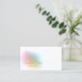 Moderne, kleurrijke minimalistische Sjabloon Visitekaartje (Staand voorkant)