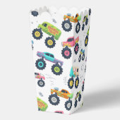 Moderne Kleurrijke Monster Auto Trucks Kinder Part Bedankdoosjes (Achterkant)