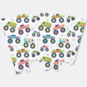 Moderne Kleurrijke Monster Auto Trucks Kinder Part Bedankdoosjes (Ongevouwen)
