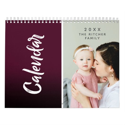 Moderne, kleurrijke multi-fotoserie en cadeautjes  kalender (Hoes)