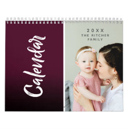 Moderne, kleurrijke multi-fotoserie en cadeautjes  kalender