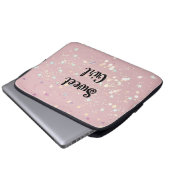 Moderne kleurrijke muurkunst laptop sleeve (Voorkant onderkant)