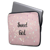 Moderne kleurrijke muurkunst laptop sleeve (Voorkant Links)