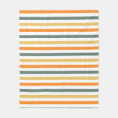 Moderne, kleurrijke najaarse Herfst, striped patte Fleece Deken (Voorkant)