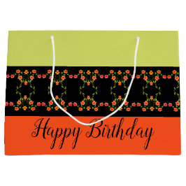 Moderne kleurrijke ontwerper groot cadeauzakje