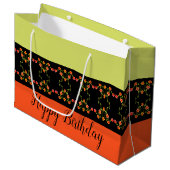 Moderne kleurrijke ontwerper groot cadeauzakje (Voorkant Gekanteld)