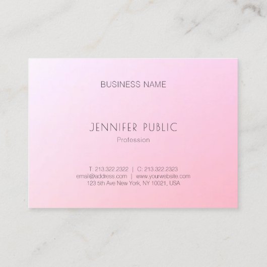 Moderne, kleurrijke ontwerpprofessional voor Sjabl Visitekaartje (Achterkant)