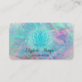 Moderne kleurrijke Opal Lotus Visitekaartje (Voorkant)
