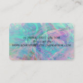 Moderne kleurrijke Opal Lotus Visitekaartje (Achterkant)