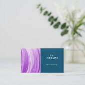 Moderne kleurrijke Paarse Blauwgroen groene Visite Visitekaartje (Staand voorkant)