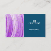 Moderne kleurrijke Paarse Blauwgroen groene Visite Visitekaartje (Voorkant)