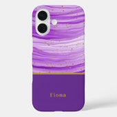 Moderne kleurrijke Paarse Case-Mate iPhone Case (Achterkant)