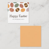 Moderne kleurrijke paaseieren notitiekaartje (Voorkant / Achterkant)