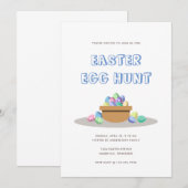 Moderne, kleurrijke paasjacht kaart (Voorkant / Achterkant)