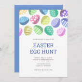 Moderne, kleurrijke paasjacht kaart (Voorkant / Achterkant)