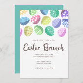 Moderne, kleurrijke paasjacht kaart (Voorkant / Achterkant)