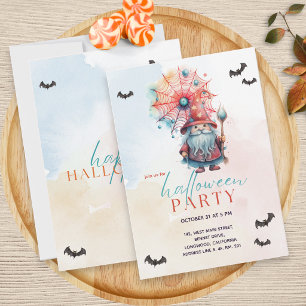 Moderne kleurrijke Pastel Blue Wizard Halloween Pa Kaart