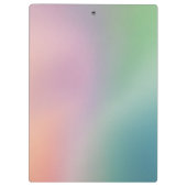 Moderne kleurrijke pastel en witte monogram Initia Klembord (Achterkant)