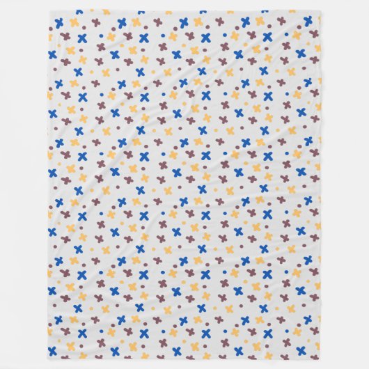 Moderne kleurrijke patronen fleece deken (Voorkant)