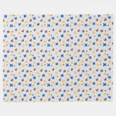 Moderne kleurrijke patronen fleece deken (Voorkant (Horizontaal))