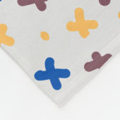 Moderne kleurrijke patronen fleece deken (Hoek)