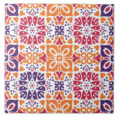 Moderne Kleurrijke Patroon Home Decor Bloemen Tegeltje (Voorkant)