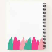 Moderne kleurrijke penseelstreken Notitieboek voor (Achterkant)