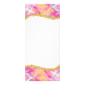 Moderne Kleurrijke Penseelstreken Service Prijslij Reclamekaart (Achterkant)