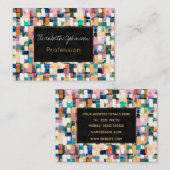 Moderne kleurrijke penseelstreken Verf Abstracte k Visitekaartje (Voorkant / Achterkant)