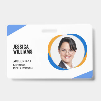 Moderne Kleurrijke Personeelsidentiteitskaart Badge