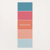 Moderne kleurrijke persoonlijke afbeelding van kle yogamat (Achterkant)