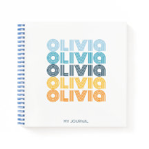 Moderne, kleurrijke, persoonlijke herhalingsnaam