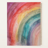 Moderne Kleurrijke Persoonlijke Regenboog Planner (Achterkant)