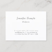 Moderne, kleurrijke, persoonlijke Sjabloon Visitekaartje (Achterkant)