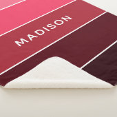 Moderne kleurrijke Pinks Colorblock Persoonlijke n Sherpa Deken (3/4)