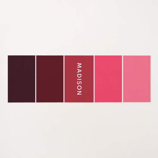 Moderne kleurrijke Pinks Colorblock Persoonlijke n Yogamat (Achterkant (horizontaal))