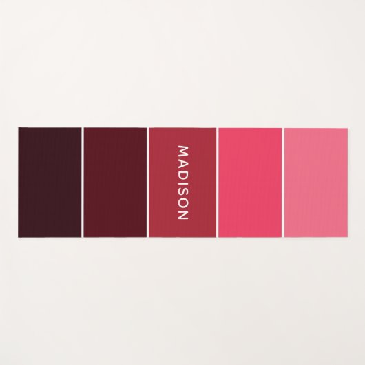 Moderne kleurrijke Pinks Colorblock Persoonlijke n Yogamat (Voorkant (horizontaal))