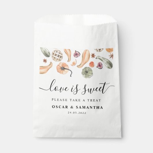 Moderne Kleurrijke Pompoen Herfst Bedankzakje (Voorkant)