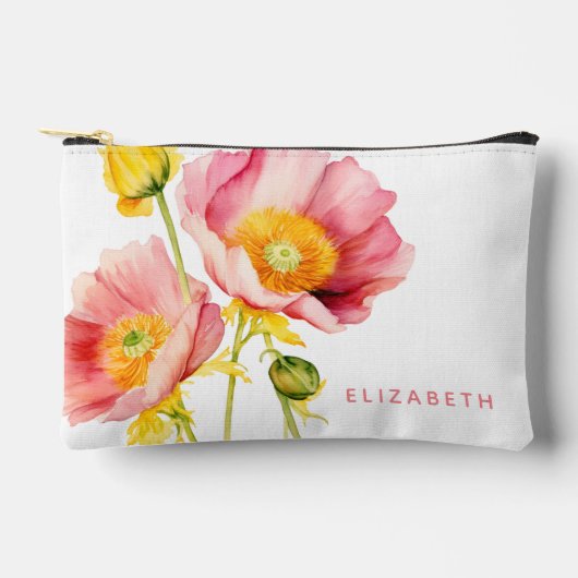 Moderne Kleurrijke Poppies Gepersonaliseerd Etui (Voorkant)
