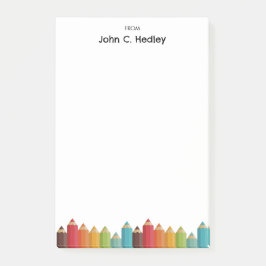 Moderne Kleurrijke Potloden voor kinderen Post-it® Notes