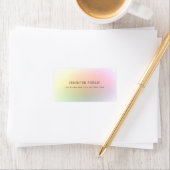 Moderne, kleurrijke professionele minimalist etiket (Insitu)