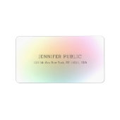 Moderne, kleurrijke professionele minimalist etiket (Voorkant)