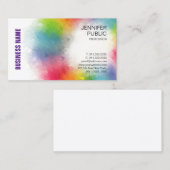 Moderne, kleurrijke professionele Sjabloon Visitekaartje (Voorkant / Achterkant)